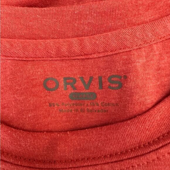 Orvis drirelease Long Sleeve Logo Shirt Size XL Color Coral - Picture 8 of 11